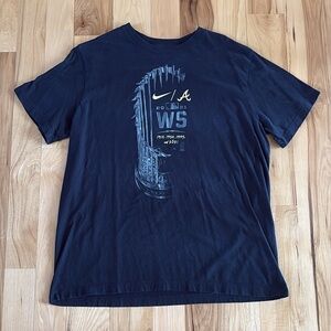 Nike Black Atlanta Braves 2021 World Series Graphic Short Sleeve Tee
